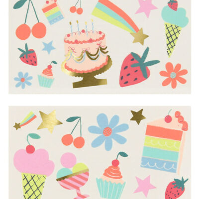 Meri Meri Tatoveringer - Birthday