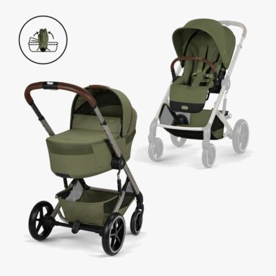 Cybex BALIOS S Lux Duovogn inkl Fold Cot, Moss Green
