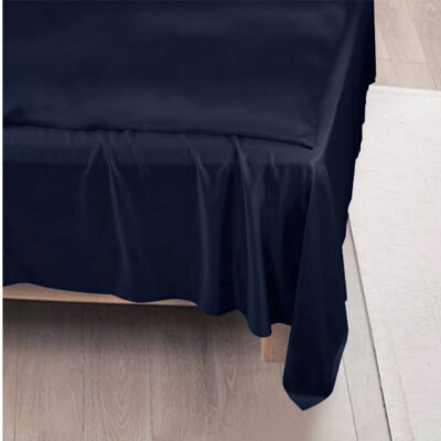 Bambus fladlagen navy 150x260