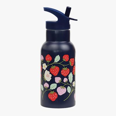 A Little Lovely Company Stainless steel Drikkedunk, Strawberries
