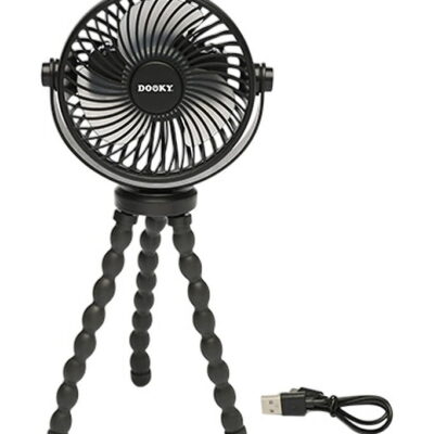 Dooky Ventilator til Barnevogn/Klapvogn - Deluxe - Sort