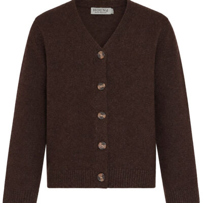 Hound Cardigan - Strik - Dark Brown