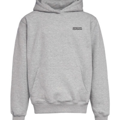 Hound Hættetrøje - Grey Melange m. Print
