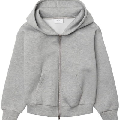 Grunt Cardigan - GrHebona Scuba - Light Grey Melange