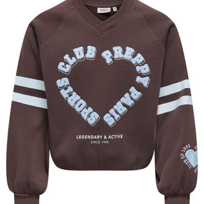 Kids Only Sweatshirt - KogColetta - Coffee Bean/Club