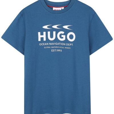 HUGO T-shirt - Blå m. Print