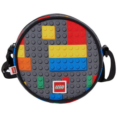 LEGO® Skuldertaske - Round Crossbody - Colorful Bricks