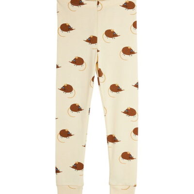 Mini Rodini Leggings - Elephant Shrew - Beige