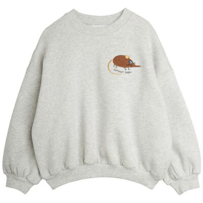Mini Rodini Sweatshirt - Elephant Shrew - Gray Melange