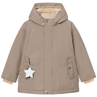 Mini A Ture Vinterjakke - MatWally Fleece - Grey Brown