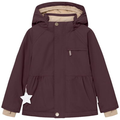 Mini A Ture Vinterjakke - MatBriddine Fleece - Fudge Aubergine