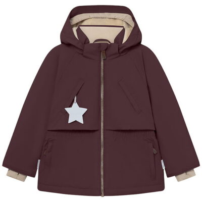 Mini A Ture Vinterjakke - MatAlgeana Fleece - Fudge Aubergine