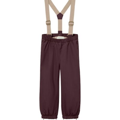 Mini A Ture Skibukser m. Seler - MatWilas - Fudge Aubergine