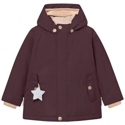 Mini A Ture Vinterjakke - MatWally Fleece - Fudge Aubergine
