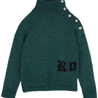 Zadig & Voltaire Bluse - Uld/Polyester - Rain Forest m. Glimmer
