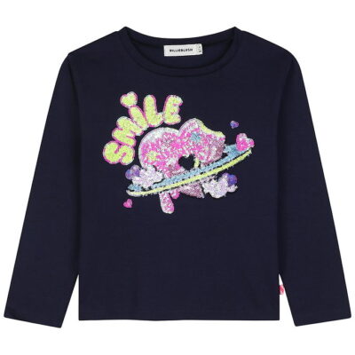 Billieblush T-shirt - Navy m. Palietter