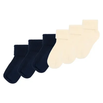 MiniPop Mee Bamboo Strømper 6-Pak - Navy - 15/18