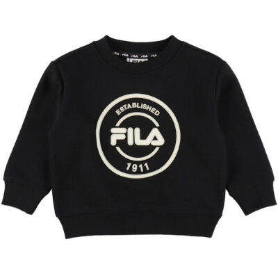 Fila Sweatshirt - Relaxed Graphic Brushed - Sort m. Logo