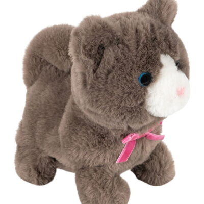 Konges Sløjd Bamse - Walking Cat - 18,5 cm - Grey