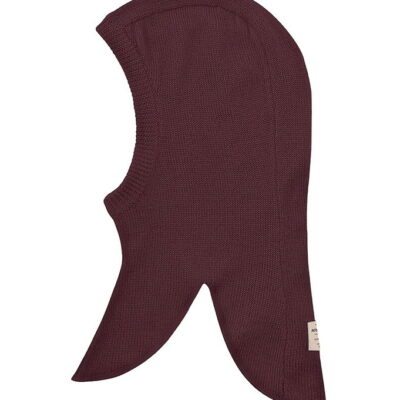Mini A Ture Elefanthue - Uld - MatKea - 1-lags - Fudge Aubergine