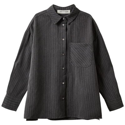 Sofie Schnoor Skjorte - KaliaSy - Dark Grey m. Striber