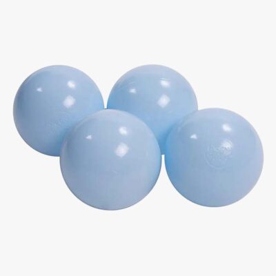 MeowBaby Bløde Plastikbolde 7 cm Til Boldbassin 50 Stk, Baby Blue