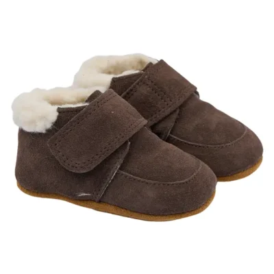 PomPom Prewalker Velcro m. For - Dark Brown - 27/28