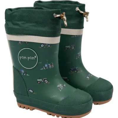 PomPom Brynn Termo Gummistøvler - Trekking Green Tractor - 21
