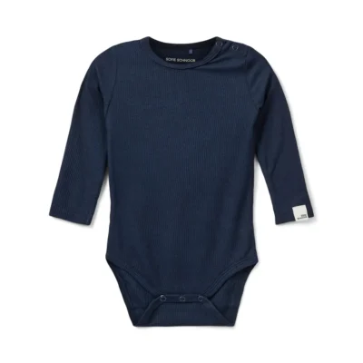 Dicte Langærmet Body - Navy Blue - 80