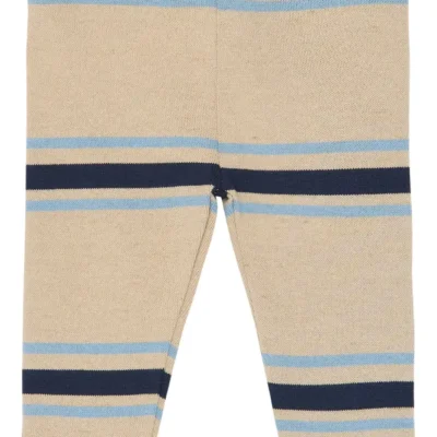 The New Siblings Theodor Leggings - Humus Striped - 92