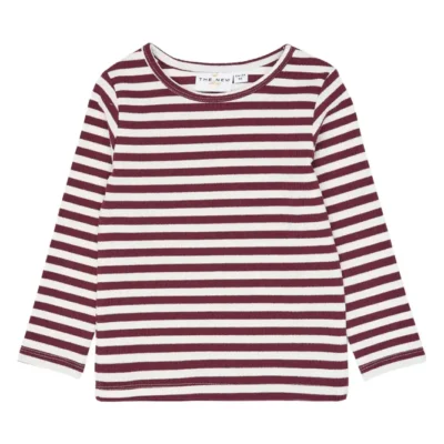 The New Siblings Fro Rib Bluse - Gardenia Striped - 86