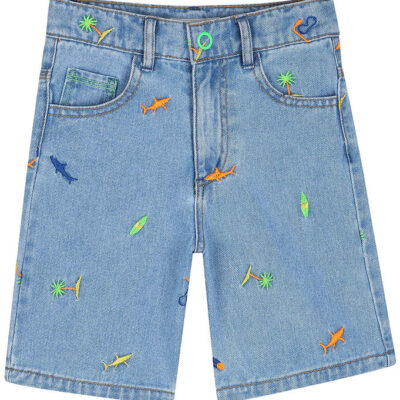 Billieblush Shorts - Denim - Double Stone m. Surfmotiv