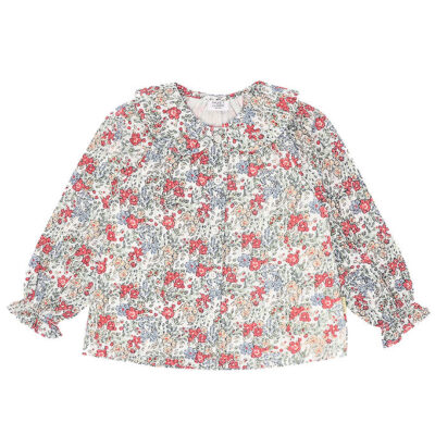 Hust and Claire Skjortebluse - HCRoselyn Seersucker - Ivory m.
