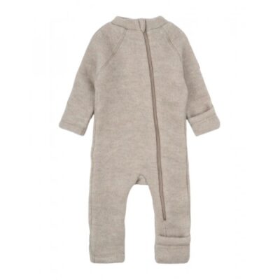 Baby Ulddragt I Merinould Med Ombuk 62 Melange Offwhite