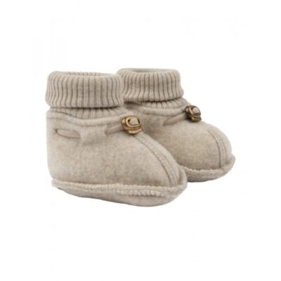 Baby Uldfutter I Merinould 86/92 Melange Offwhite