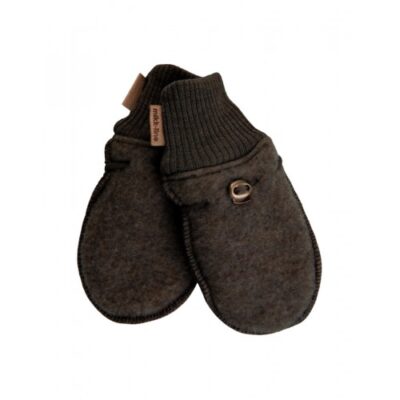 Baby Uldluffer I Merinould 62/68 Dark Brown
