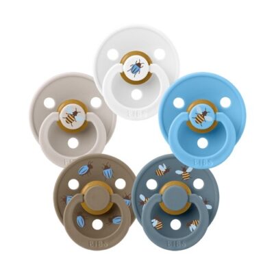 Bibs Urban Garden Colour, Str. 1 (0-6 Mdr.), Rund - Latex, 5-pak