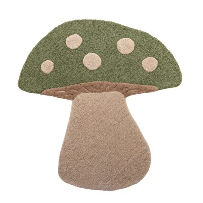 Bloomingville MINI - Mushroom Tæppe - Grøn - Uld