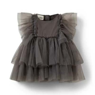 Sofie Schnoor Kids Theressa Kjole - Grey - 74