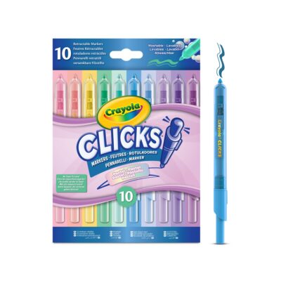 Crayola – Clicks Indtrækbare Tuscher 10 stk. – Pastel