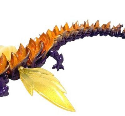 Crystalynx - Dragon Aurora Scales 60 cm - Orange (20158642)