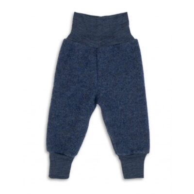 Bukser I 100% Merino Uld Til Baby 74/80 Blue Melange