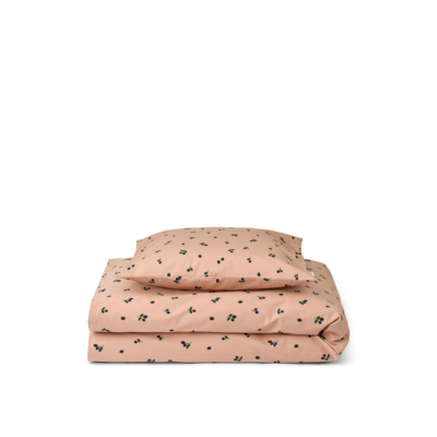 Liewood - Carmen Baby Printet Sengetøj - Mini Berry / Pale Tuscany - 70 x 100