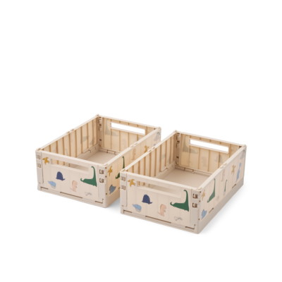 Liewood - Weston printet opbevaringskasse - Dino roar / Sandy - One size