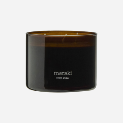 Meraki - Scented Candle - Silent Amber - 340 g - Brown