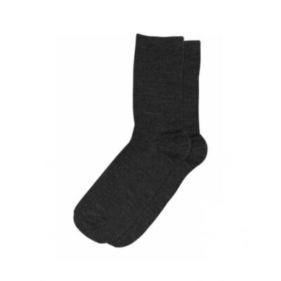 Mp Strømpe, Dame I Merino Uld Dark Grey Melange 37/39