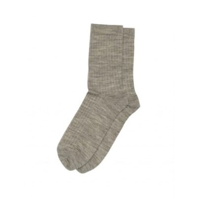 Mp Strømpe, Dame I Merino Uld Light Brown Melange 37/39