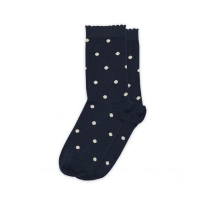 Mp Strømpe, Dame Med Prikker Og Glimmer Navy 40/42
