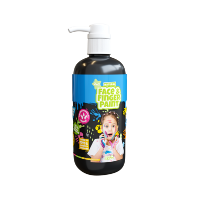 Natural Face & Finger Paint - 1000ml Bottle Dispenser - Black (109012)