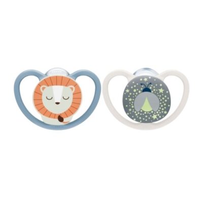 Nuk Perfect Match Air Night, Str. 3 (18-36 Mdr.), Anatomisk - Silikone, 2-pak